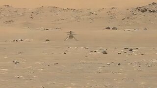 High-Res Video Showing Helicopter Completing First Flight On Mars