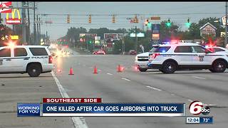 1 killed in crash on Indy's southeast side