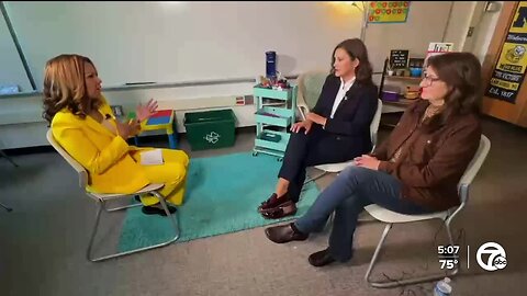 Gov. Gretchen Whitmer attends first day at Forest Elementary School to talk about education budget