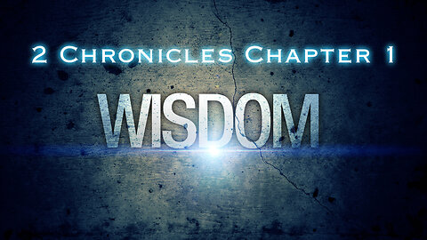 2 Chronicles Chapter 1 | Pastor Anderson