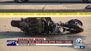 Motorcyclist killed in Boynton Beach crash