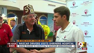 NASCAR driver David Ragan visits Shriners Hospital