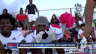 Christopher Johnson mother inspires his hard work