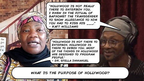 Dr. Stella Immanuel | Baphomet? What's the Connection Between Baphomet & Hollywood? "Hollywood Is Not There to Entertain. Hollywood Is There to Detain You. Most of the Things In Hollywood Are Designed to Program People" - Dr. Stella