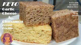 Easy Keto Garlic Cheese Bread Recipe | Keto Cinnamon Bread Recipe | Keto Mug Bread Almond Flour