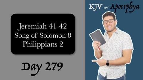 Day 279 - Bible in One Year KJV [2022]