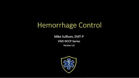 Hemorrhage Control in the Pre-hospital Environment