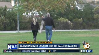 10 News Exclusive: Hot air balloon pilot goes on camera about Sabre Springs' unusual landing
