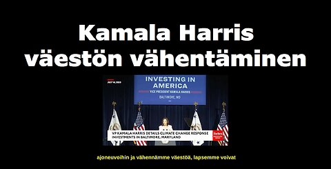 Kamala Harris väestön vähentäminen