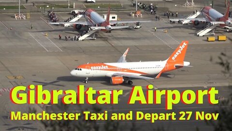 PLANE SPOTTING GIBRALTAR, Extreme Airport, 4K Manchester Flight