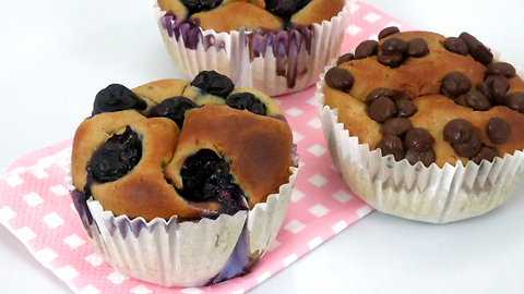 Use a blender to make these delicious muffins