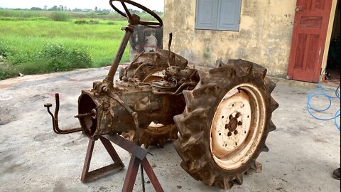 Restoration obsolete KUBOTA L1802 tractors | Restore the transmission of the kubota l1802 tractor