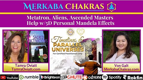 Metatron, ETs, Ascended Masters Help w/5D Personal Mandela Effects w/Tamra Oviatt: MCP #108