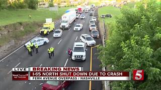 Crash Closes I-65 North Near Fern Avenue