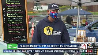 Farmers market shifts to drive-thru operations