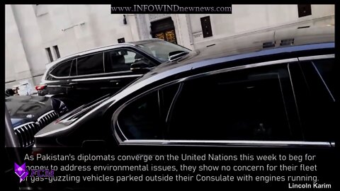 UN Diplomats Climate Change Hypocrites Leaving Cars Running