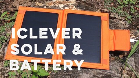 iClever 12W 8000mAh Portable Battery Power Bank Solar Panel Charger review