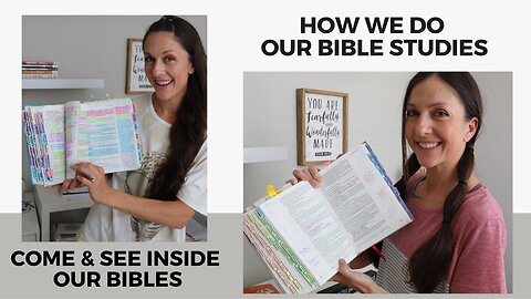 How we mark, highlight, & study our Bibles | Bible study tips