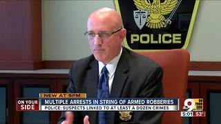 Multiple arrests in string of armed robberies