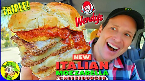Wendy's® ITALIAN MOZZARELLA TRIPLE CHEESEBURGER Review 👧🇮🇹💪🧀🍔 ⎮ Peep THIS Out! 🕵️‍♂️