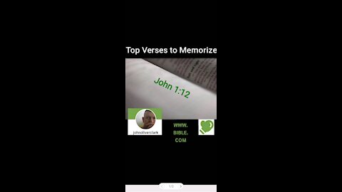 Top Verses To Memorize, John 1:12