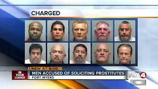 10 Men busted during Fort Myers prostitution sting
