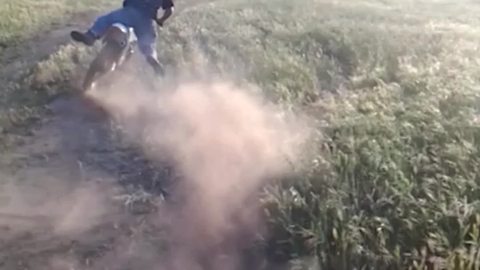 "Dirt Bike Fail: U-Turn is harder than it looks"