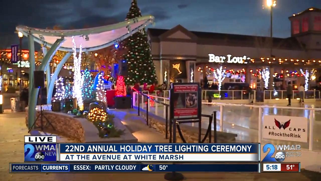 22nd annual holiday tree lighting ceremony in White Marsh