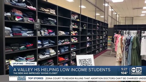 'Giving Closet' debuts new look to open school year at Phoenix school