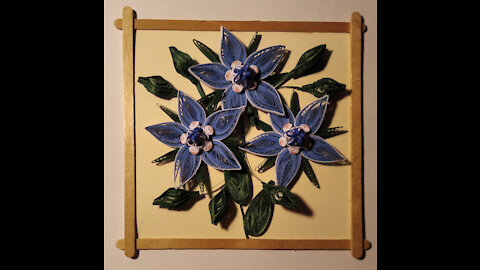 How to make borage herb with quilling