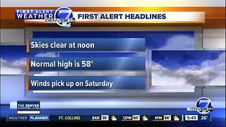 Friday morning forecast