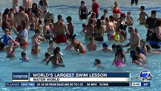 Water World taking part in largest swim lesson today