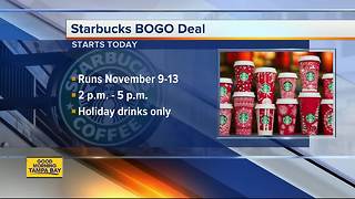 Starbucks celebrates 'Give Good Share Event' with BOGO holiday drinks for five days