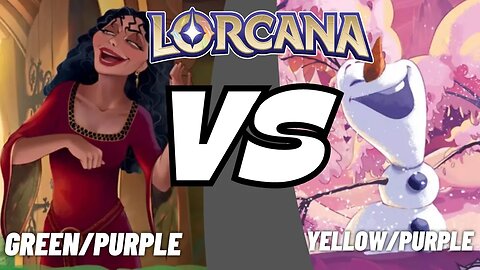 Emerald/Amethyst VS Amethyst/Amber on Pixelborn | Lorcana TCG Gameplay