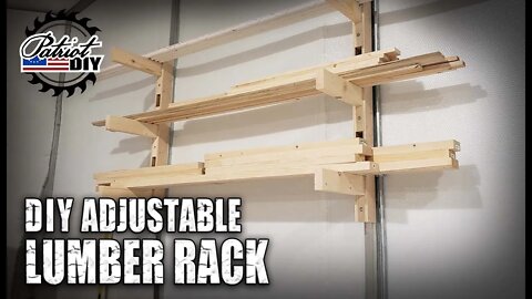 DIY Adjustable Lumber Rack