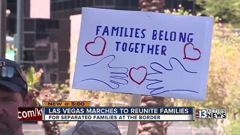 Las Vegas locals participate in nationwide protest against President Trump's immigration policy