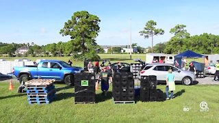 Drive-thru food pantry could feed 400 families on Thursday