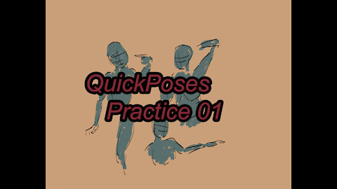 Quick Poses Timed Practiced 01 - How i study Gesture Drawings - ASMR Content