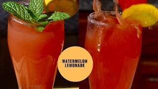 Fresh Watermelon Lemonade Recipe|Summer Drinks (New & Easy)
