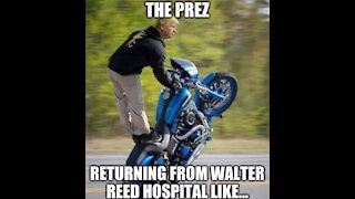 President Trumps message to the American people after returning home from Walter Reed hospital.