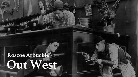 Out West - Roscoe Arbuckle, Buster Keaton, Al St. John [Ai Enhanced/1080p/60fps] (1920)