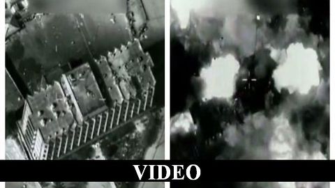 B-52 Bombs ISIS Controlled Building In Mosul, Iraq