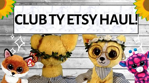 Unboxing CLUB TY ETSY Products?! 🌻 || Ft. @BeanieBooSafari and @Club_TY 💛 Collab