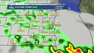 Warm temperatures are on the way for Tuesday, rain also expected