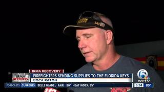 Boca Raton firefighters headed to Florida Keys to drop off supplies