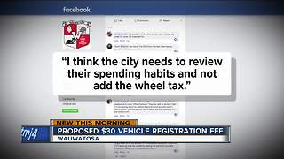 Wauwatosa leaders considering $30 vehicle registration fee