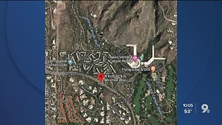 Water line break shuts down traffic near Ventana Canyon