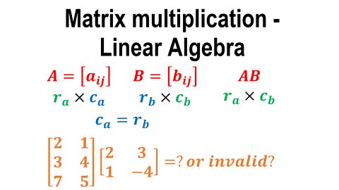 Matrix multiplication - Linear Algebra