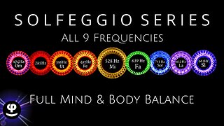 Deep Sleep | All 9 Solfeggio Frequencies | Black Screen