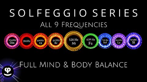 Deep Sleep | All 9 Solfeggio Frequencies | Black Screen